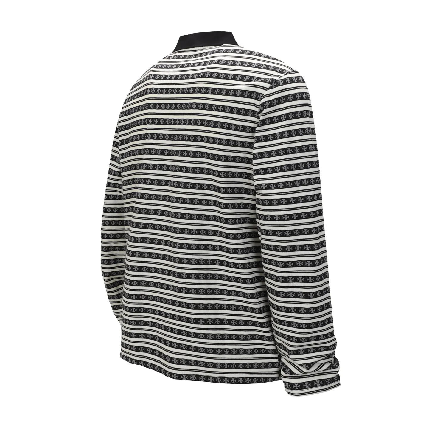 P190 -Chrome Hearts/Chrome Hearts 25ss season's most popular striped yarn-dyed long-sleeved T-shirt -High weight, high density and high quality. The wool is soft, delicate and skin-friendly. It feels soft and silky. It has excellent warmth and skin-friendly properties. -Customized weaving and dyeing, no color difference, no matter the fabric or workmanship details, beat the ordinary version on the market. -Colour: black, gray, blue, pink, green -Size: S M L XL